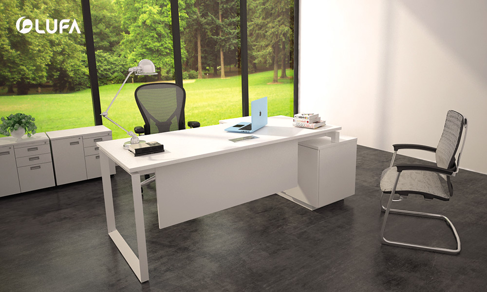 Chân tam giác bằng ống thép, sơn tĩnh điện màu trắng